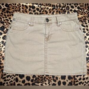 Vintage Y2K Tommy Jeans Beige Corduroy Mini Skirt
